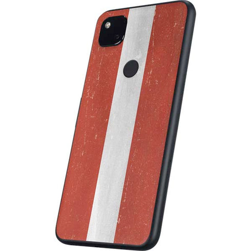 Latvia Flag Distressed Google Pixel 4a Skin